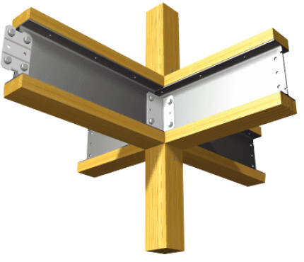 木と鉄の複合梁「テクノビーム」