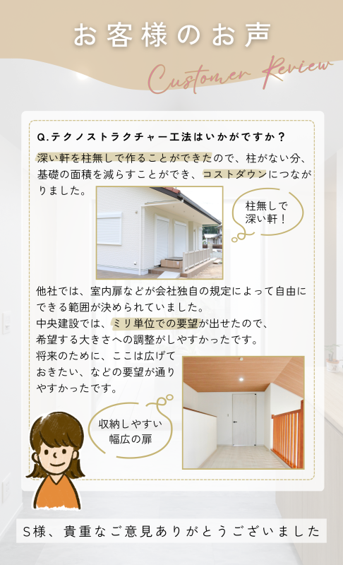↓こちらのURLクリックでテクノストラクチャーについて詳細がご覧になれます。
https://www.chuo-ken.com/technostructure/